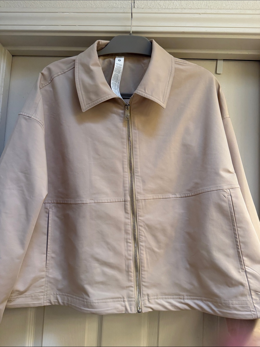 lululemon Twill Collored Jacket Tan water repellent size XL - Picture 1 of 16